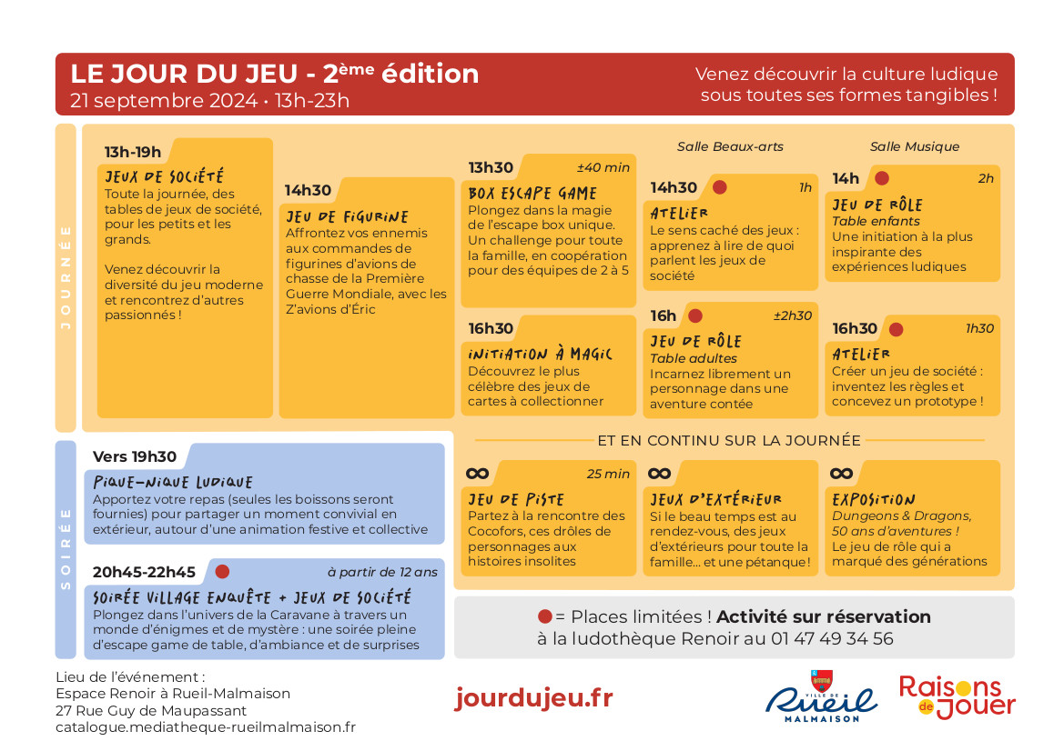 Programme du Jour du jeu